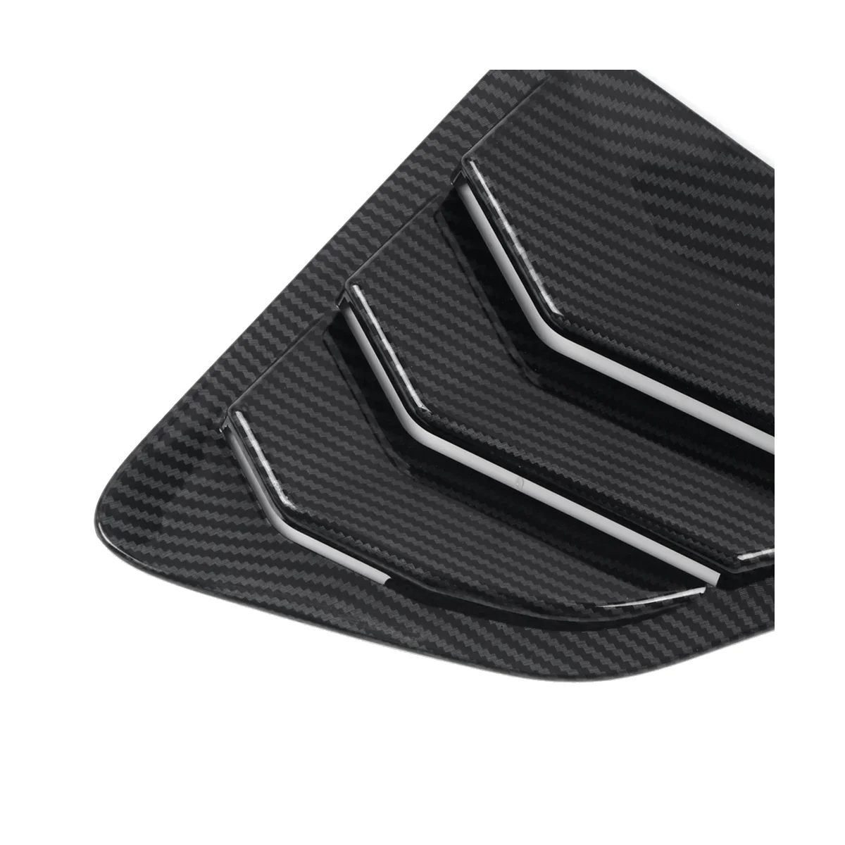 

1Pair Car Rear Window Shutter Cover Trim for Sedan 8Th 2005-2011 Side Louver Trim Panel Vent Sticker B