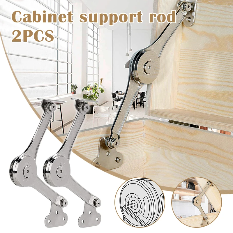 

Heavy Duty Lid Support Hinges Soft Close Folding Lid Stay Hinge Keep Lid Hinge Open for Cabinet Kitchen Wardrobe Hardware 2Pcs