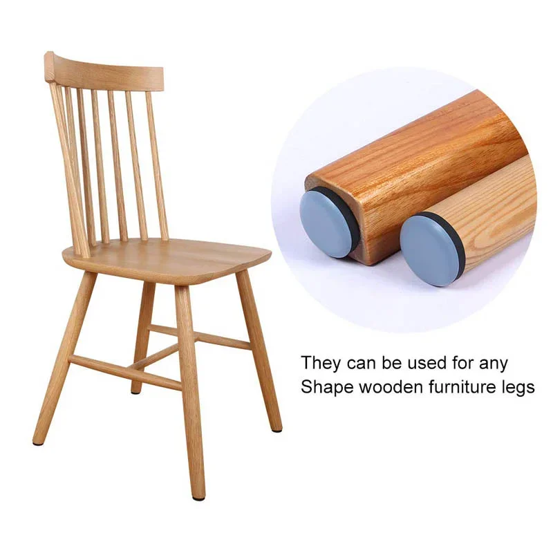 Chair Pads Furniture Leg Pads Rubber Feet Self-Adhesive Floor Protector Slider Glides
