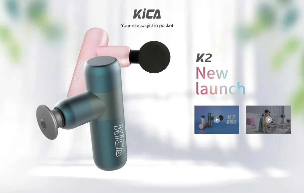 K2 Electric Massage Gun Percussion Muscle Pain Relief Relaxation Quiet Handheld