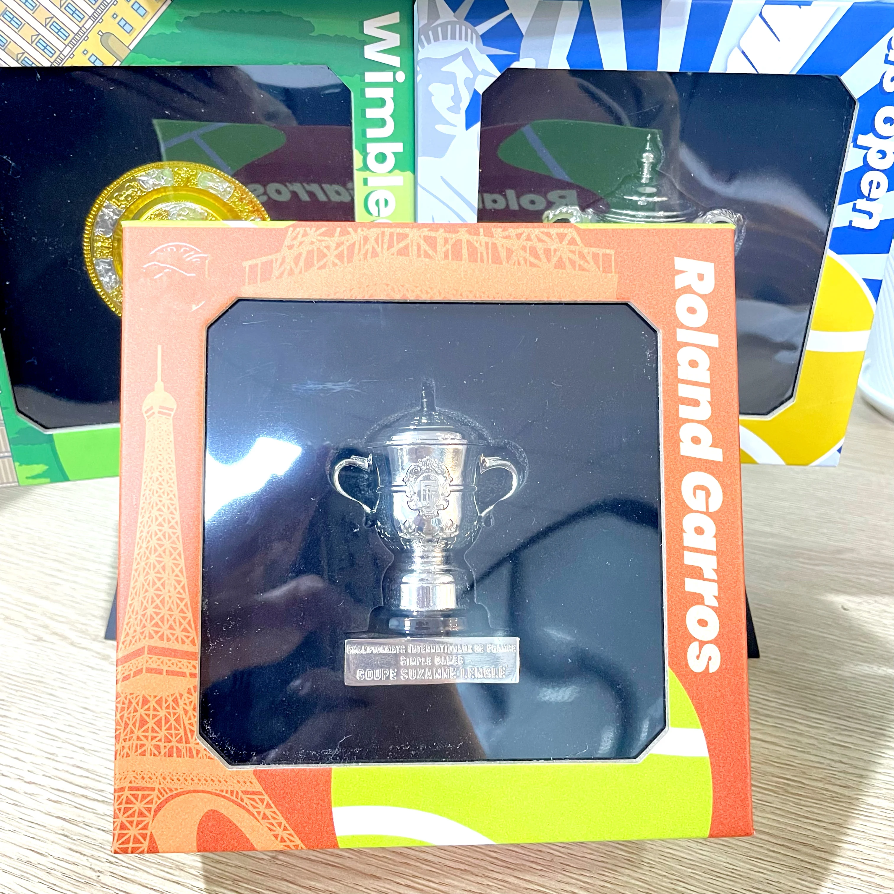 

The French Open Women Tennis Men's Champ1ons Trophy(Metal 8cm Height)