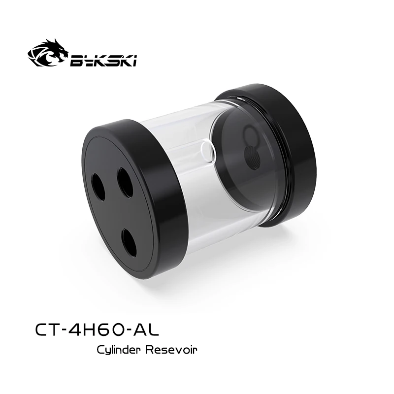 Bykski Computador Água de Resfriamento Cilíndrico Tubo Reservatório Tanque de Água para Gamer pc Case Loop Construir Ct4h60-al - Imagem 3