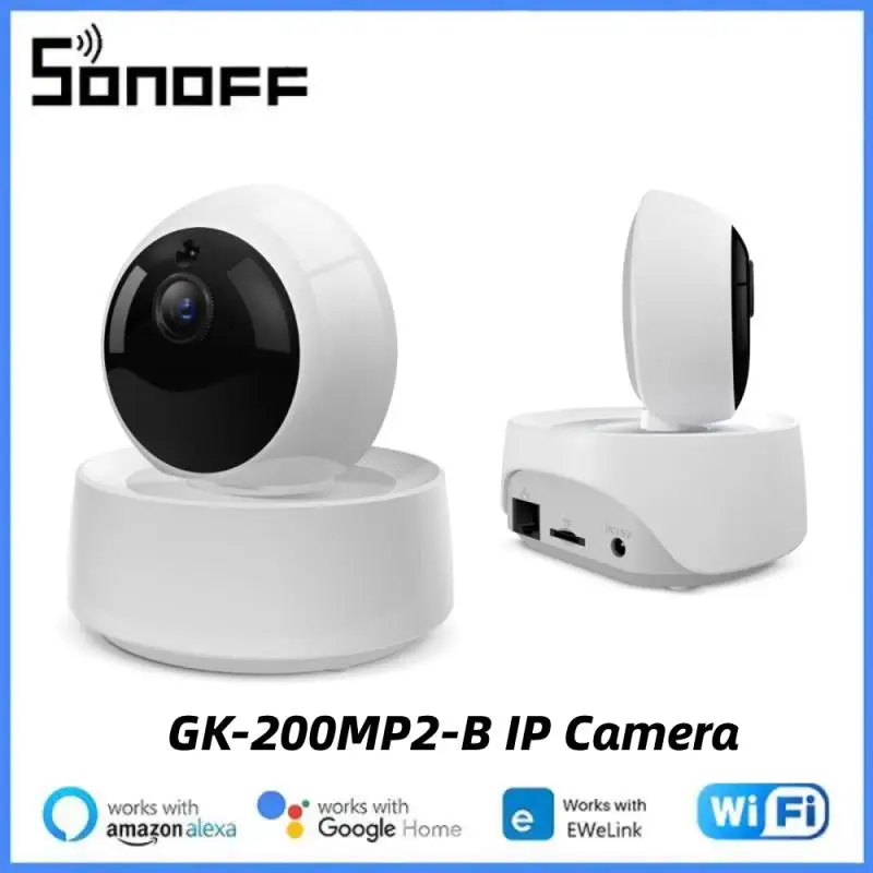 

SONOFF 1080P HD IP Security Camera WiFi Wireless APP Controled GK-200MP2-B Motion Detective 360° Viewing Activity Alert Camera
