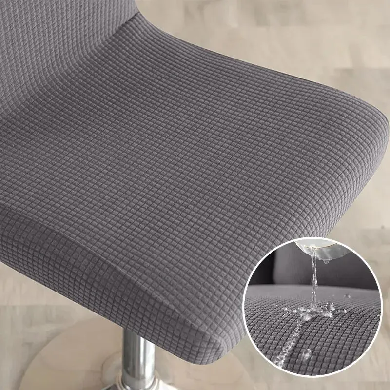 Elastic T-shaped Jacquard Chair Cover Household Sofa Protective Cover Hotel Banquet Dining Small Size Chair Case Solid Color