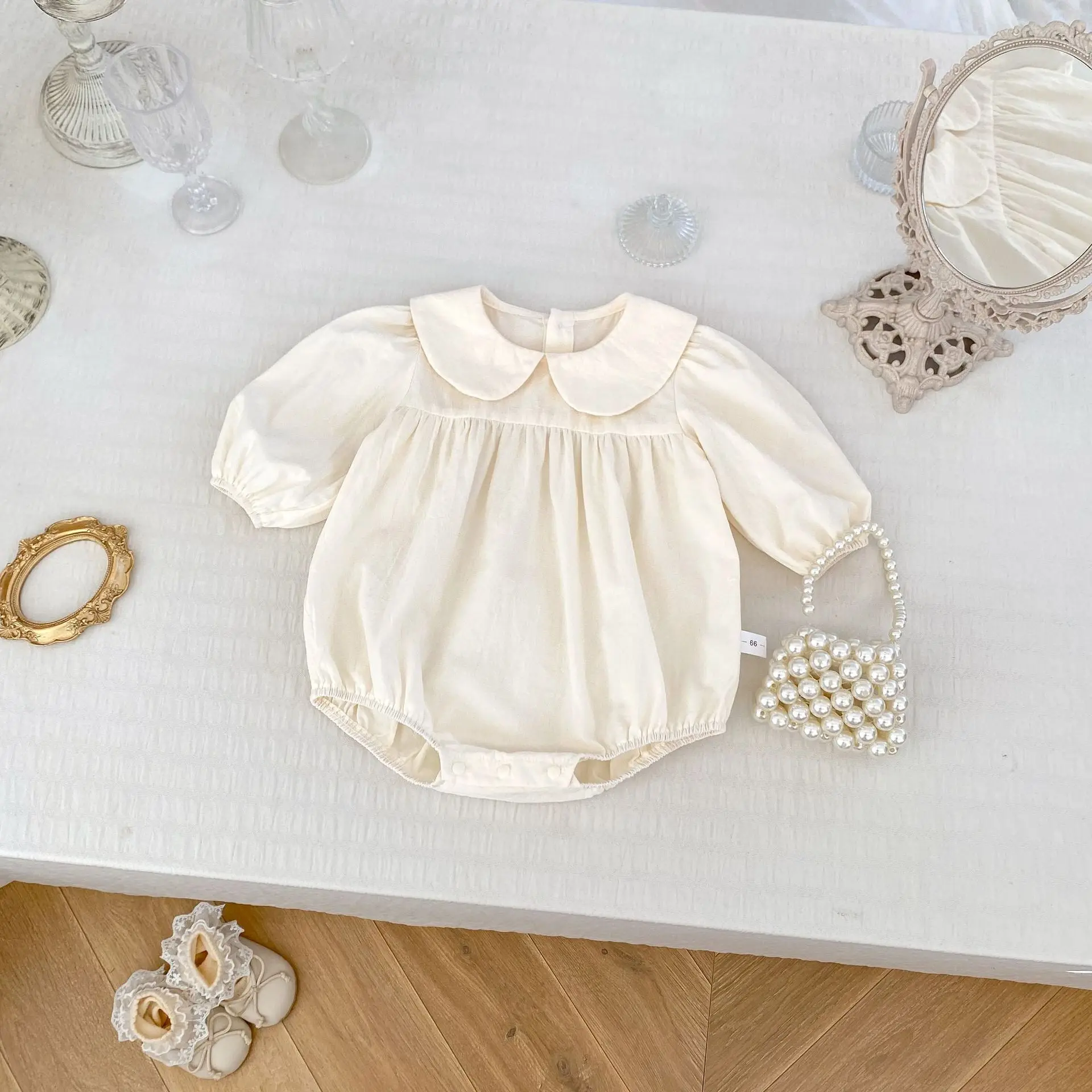 Baby Girls Autumn Dress Set 3D Flower Bodysuit