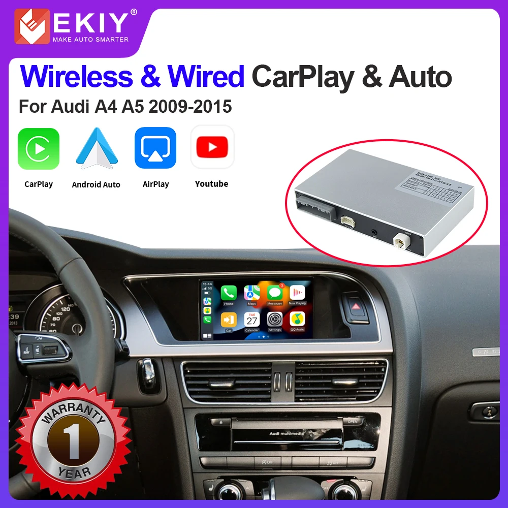 EKIY Wireless Apple CarPlay Interface For Audi A4 A5 Q5 2009 2015 With