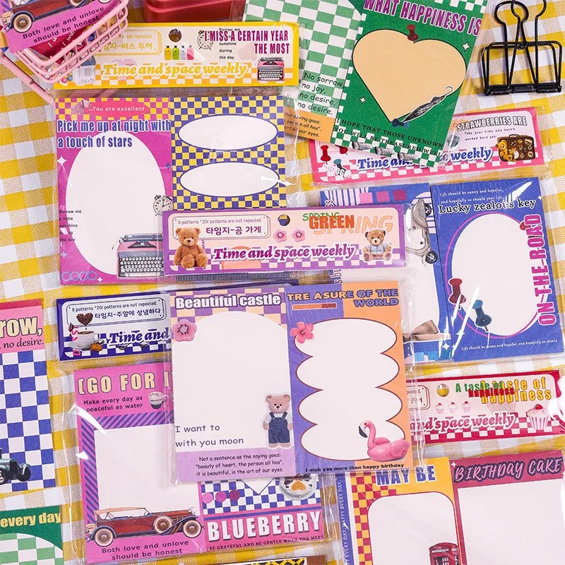 

New Kawaii 160 Sheets Cartoon Cute Animal Paper Memo Pad For Scrapbooking DIY Decorative Material Collage Journaling