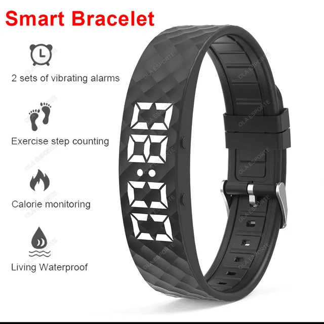 Smart Bracelet LED Digital Waterproof Smart Clock Smartband
