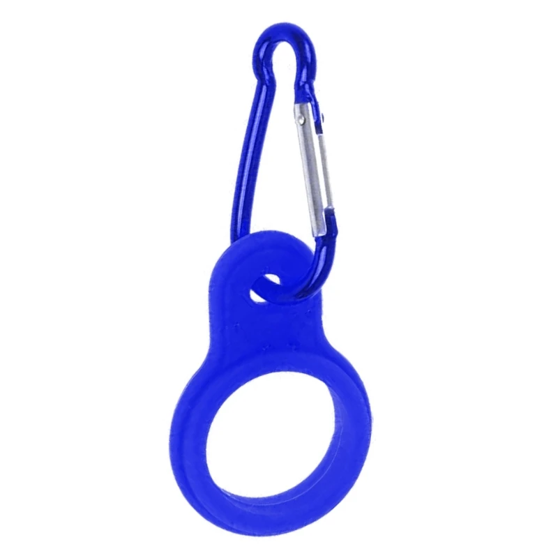 

Portable Silicone Water Bottle Buckle with Carabiner Clip Secure Bottle Holder