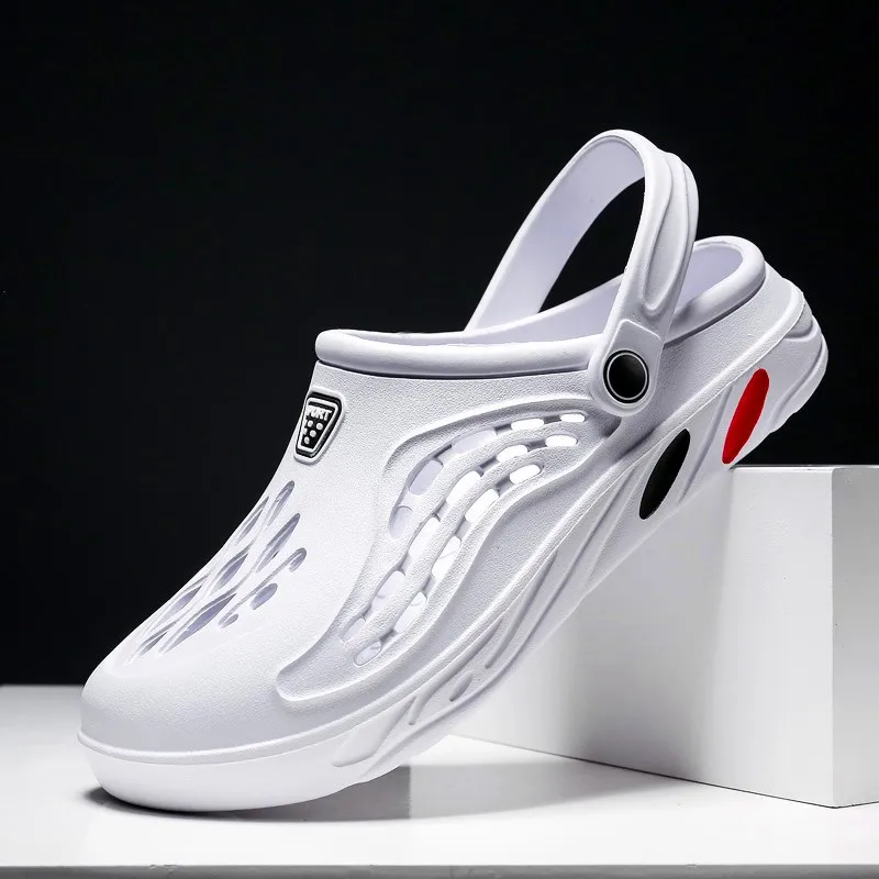 Women's Sandals Eva Slippers New Summer Unisex Light Men Casual Shoes Hole Shoes Couple Home Outdoor Men Beach Flat Slippers 45