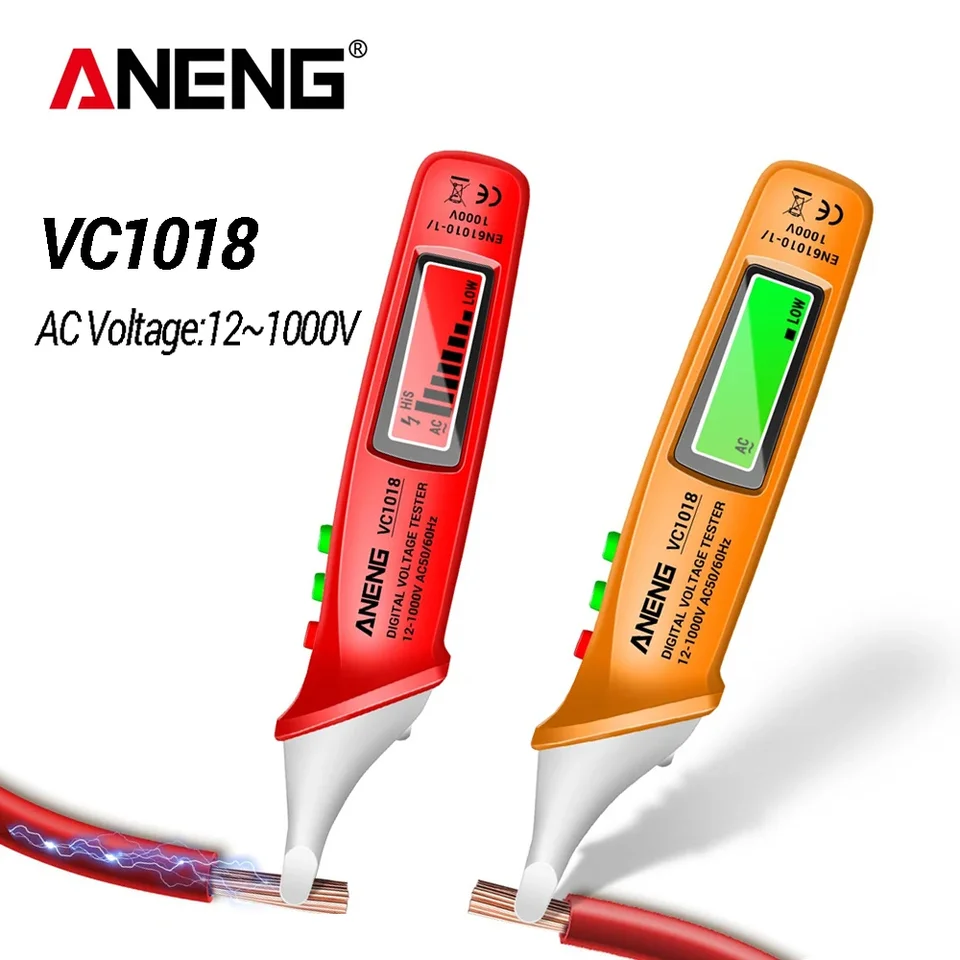 ANENG VC1018 eléctrico voltimetro digital dc panel 1000V tester  electricista tester detector de voltaje comprobador de corriente  electricidad fuente alimentacion regulable busca polos electrico  comprobador boligrafos - AliExpress