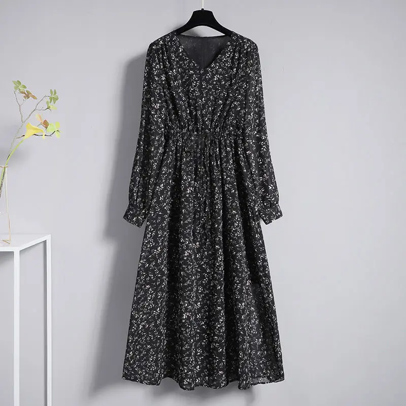 Large Size Girl Floral Dress Paired with a Small Suit Set for Spring and Autumn 2024 New Temperament Chubby Sister