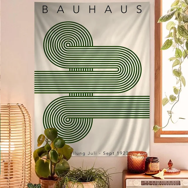 Bauhaus moderne simplicité suspendus bohème tapisserie bohème tapisseries murales Mandala pas cher Hippie tenture murale 5
