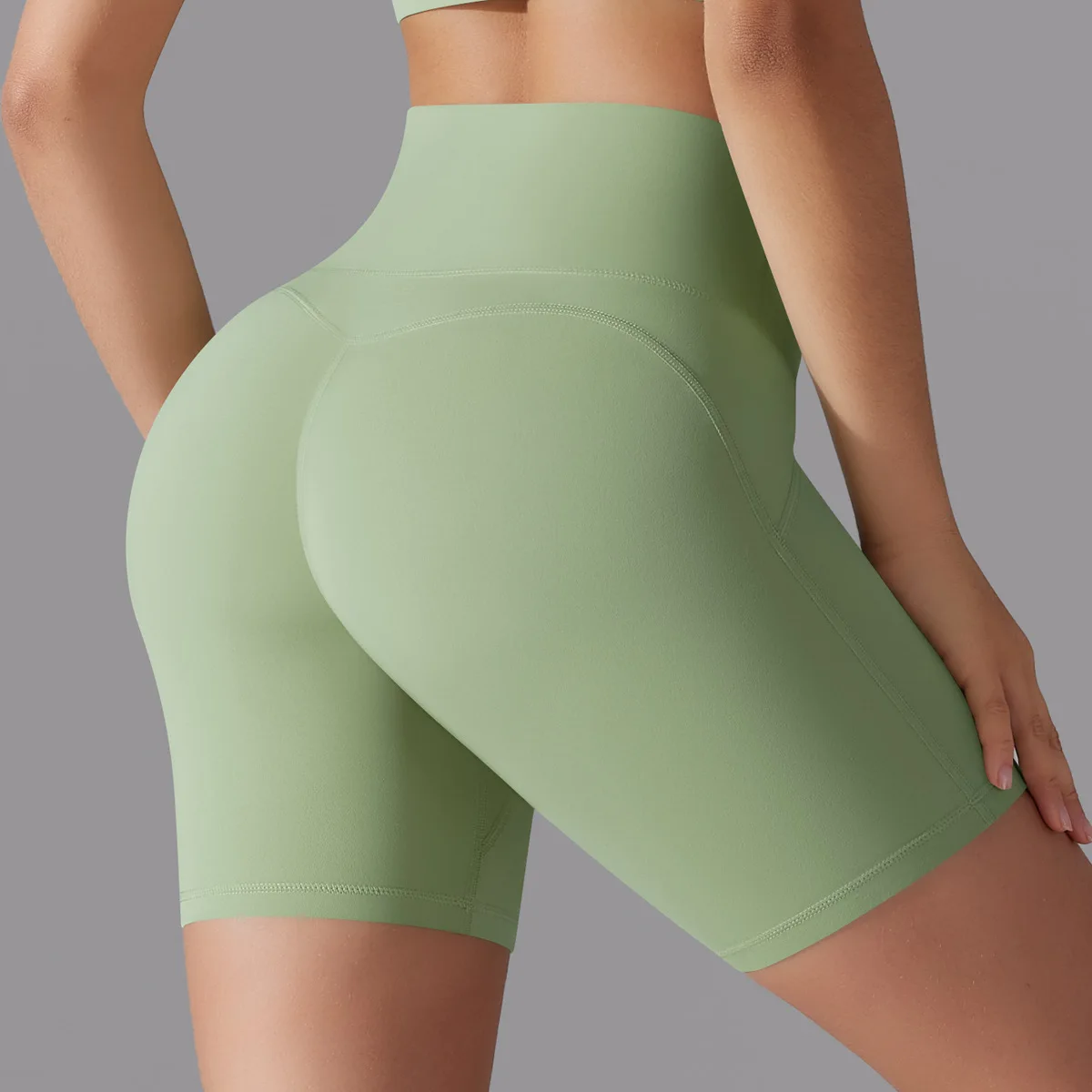 Women Wear-free Underwear High Waist Tight Zero Sense Shorts Sports Running Fitness Yoga