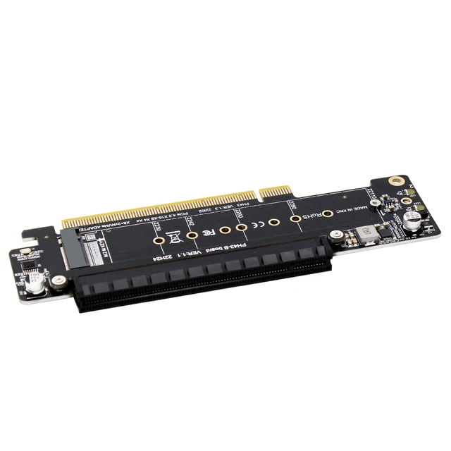 Adaptador De Até 4 Ssd M.2 M2 Nvme X4 Para Pci-e Pcie X16 4.0 3.0 - Faz - Foto 2
