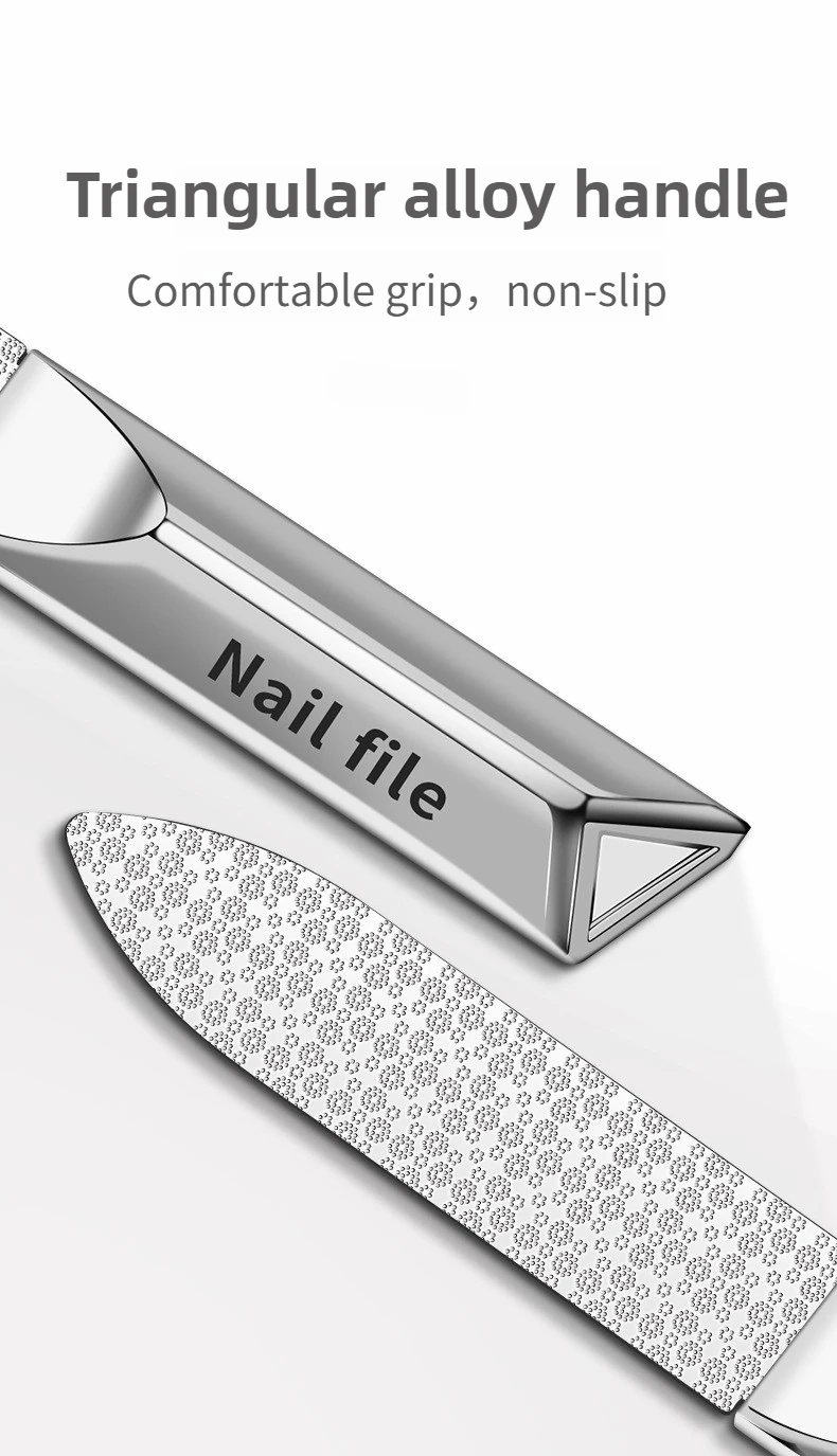 Edelstahl Doppelseitige Nagelfeile Styling Zubehör Nagellackentferner Für Puffer Maniküre Werkzeuge Für Salon Zuhause Und Reisen – Detail 10