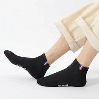 10/20/30 pièces hommes respirant coupe basse chaussettes athlétiques confortable évacuant l'humidité Polyester Spandex mélange pour le sport et tenue décontracté 2