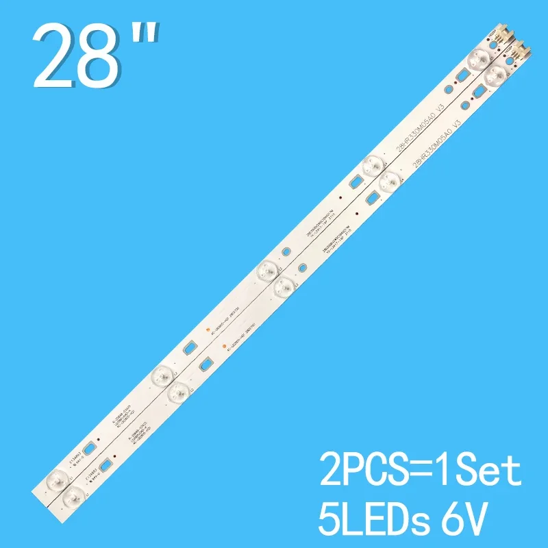 LED Backlight strip For  28L17 JS-D-JP2820-051EC 28HR330M05A0 V3 4C-LB2805-HQ1 LVW280CSOT LD2RB1U04D-K  R-25848-03425 led backlight strip for jl d49091330 003gs m v02 hz49a65 50h6f