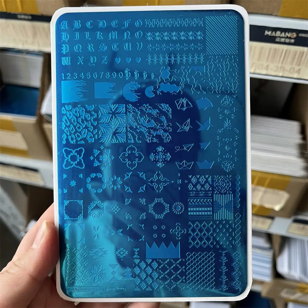 Description Picture 4 of itemNail Art Templates Stamping Plate Design Flower/Butterfly/Striped Line/Lace Stamp Templates Stainless Steel Plate Stencil Image*