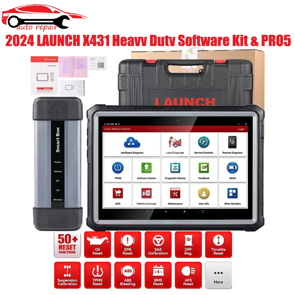 

Launch X431 PRO 5 PRO5 Car Diagnostic Tools J2534 SmartBox Programming Auto OBD2 Scanner Diagnosis Automotive Tool pk X-431 V+