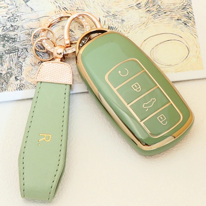 4 Buttons For Chery Omoda 5 C5 Tigo 7 8 Pro Max Tigo 7 8 Plus Arrizo 5 Plus Keychain Car Keys Accessories Holder Key Cover Case key case cover key case keychain holder