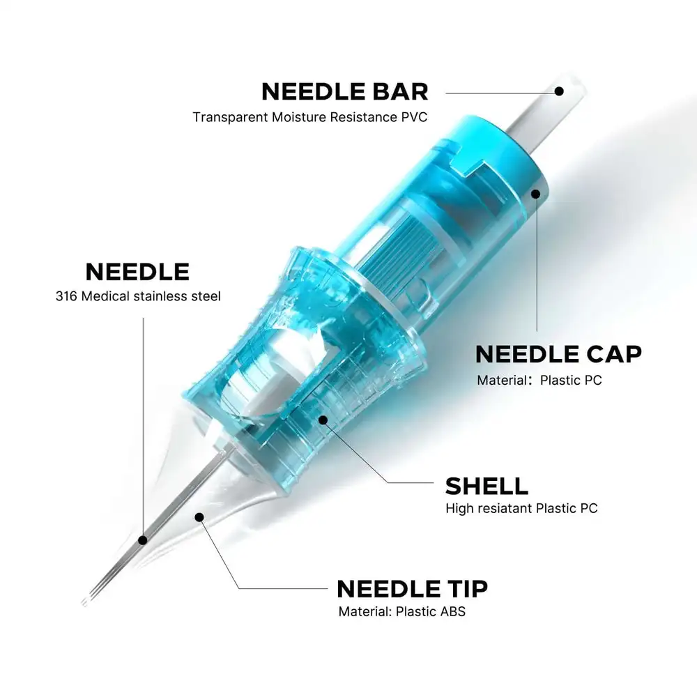 Tattoo Cartridge Needles Professional Sterilize Safety Tattoo Needle Machine Makeup Supply 10pcs