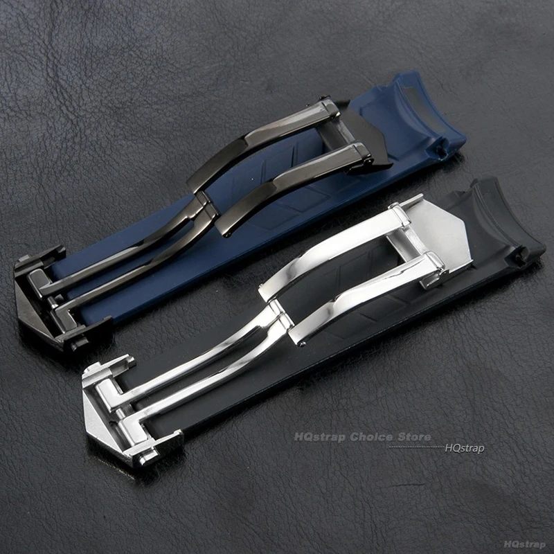 Stainless Steel Folding Watch Buckle with Double Button Clasp