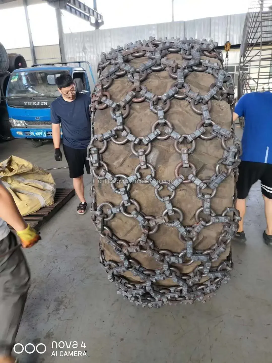 23.5r25 wheel loader tyre snow chain used in snowice muddy