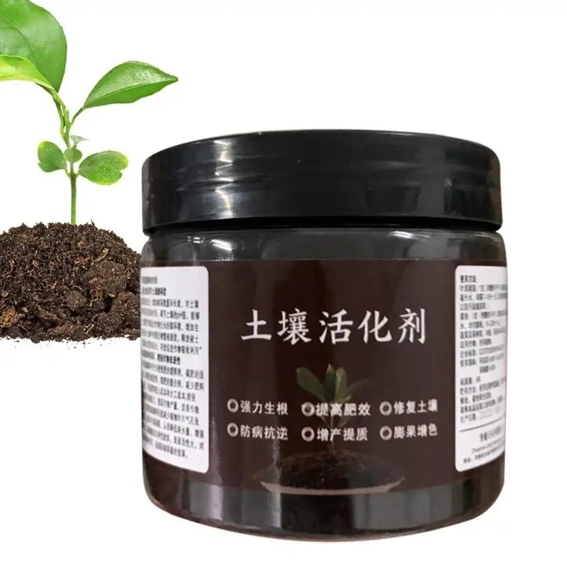 

Soil Activator Organic Soil Plant Flower Fertilizer 3.53oz Water Soluble Soil Softener Root Growth Stimulant All Purpose Soil