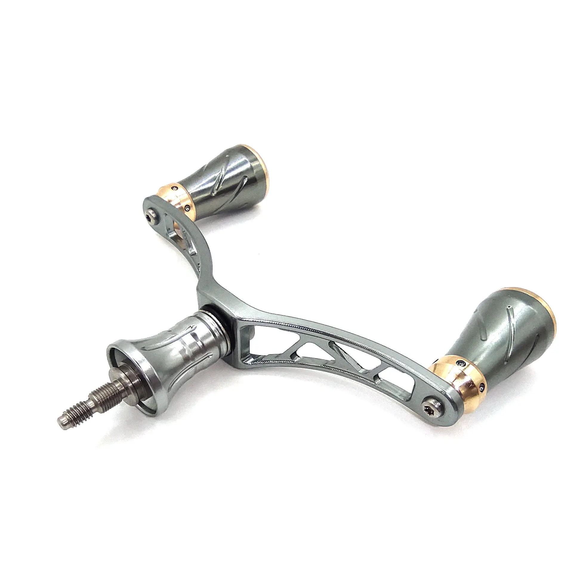 Lightweight Metal Dual-grip Handle for SHIMANO and DAIWA Spinning Fishing Reel Knobs with Bearings Fishing Reel Double Handles spinning fishing reels spinning fishing accessory fishing reels