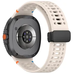 Breathable Sport Magnetic Silicone Band Strap Bracelet - Galaxy 8 9 Classic (Starlight)