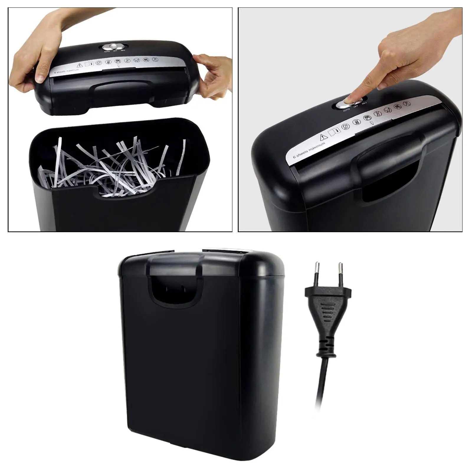 Cross-Cut Paper Shredder Micro-Cut Credit Card Bank Card Mini Electronic Silent A4 Shredder Automatic 10L Capacity Cross-Cut Paper Shredder Micro-Cut Credit Card Bank Card Mini Electronic Silent A4 Shredder Automatic 10L Capacity