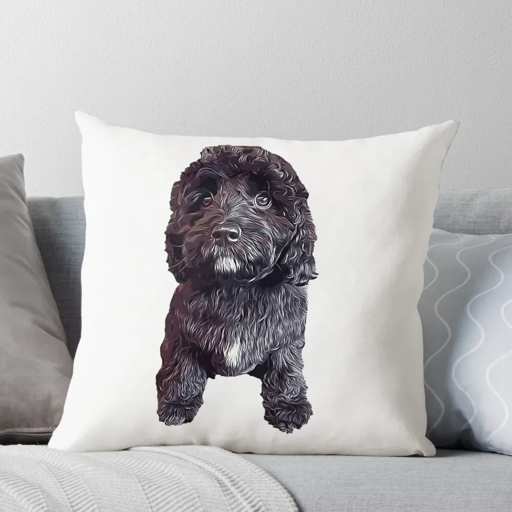 

Cavapoo Cavoodle Cockapoo Cuteness Throw Pillow autumn pillowcase luxury sofa pillows