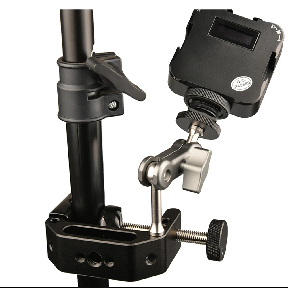 Camera Mount Clamp G Clamp Mount Metal Desktop With 1/4 3/8 Thread Holes For Monitor Camera