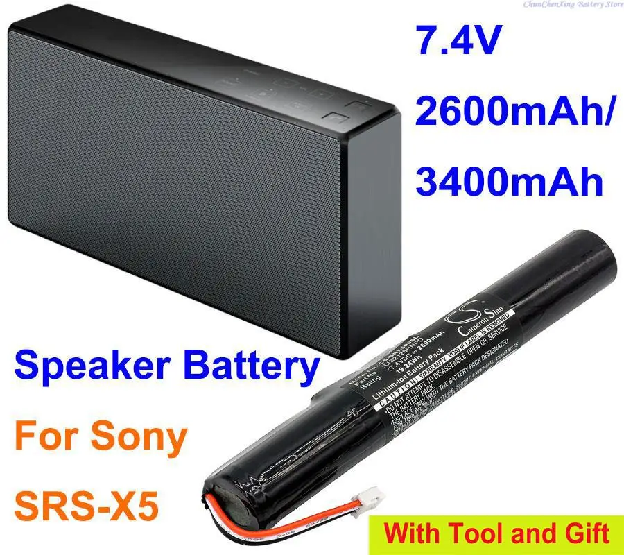 

OrangeYu 2600mAh/3400mAh Bluetooth Speaker Battery LIS2128HNPD for Sony SRS-X5