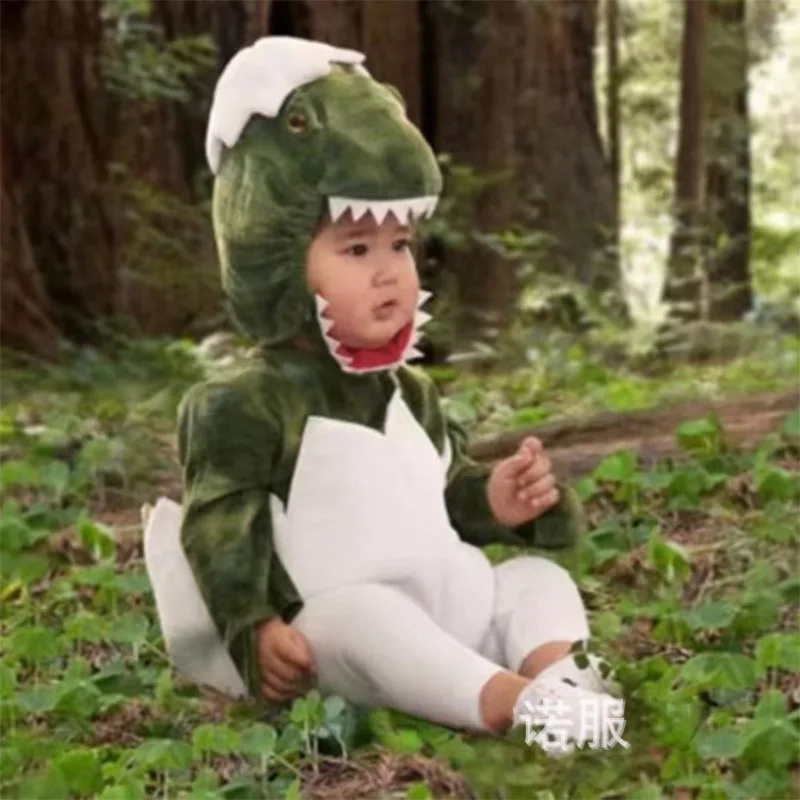 Halloween Bambini Stage Performance Suit Cartoon Eggshell Tyrannosaurus Rex Little Dinosaur Climbing Suit