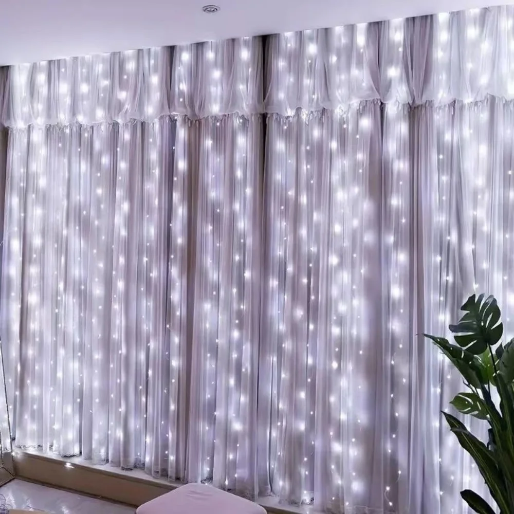 ตัวเลือกสินค้า ไฟ LED ม่านตกแต่งบ้าน 3/6 ม. พร้อมรีโมท USB
