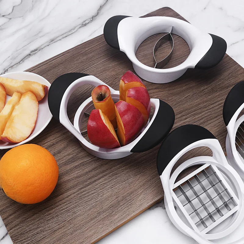 Apple Corer and Divider Stainless Steel Mango Splitters Fruits Vegetable  Slicer Potato Chips Cutter with Handle