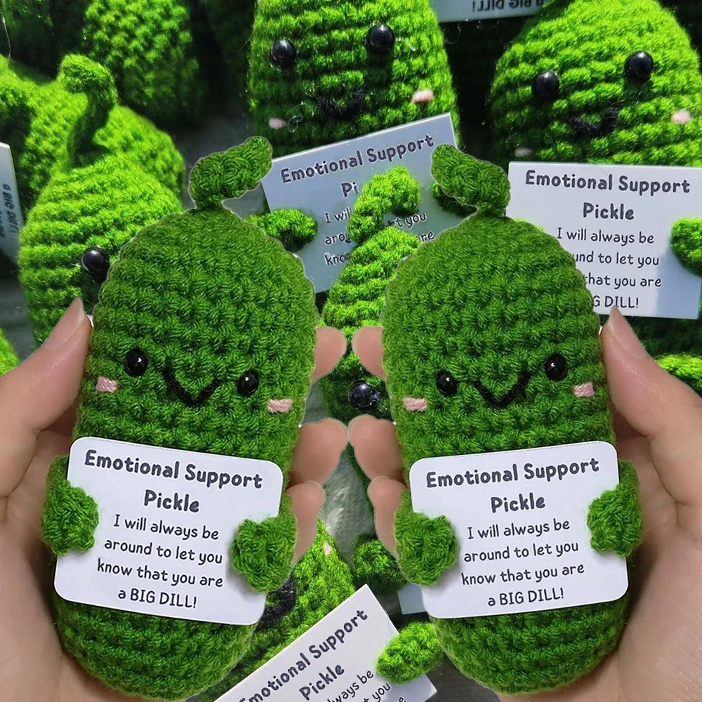 

2/1Pcs Mini Funny Knitted Wool Potato Toy With Hanging Card Creative Handmade Crochet Doll For Birthday Gifts Home Party Decors