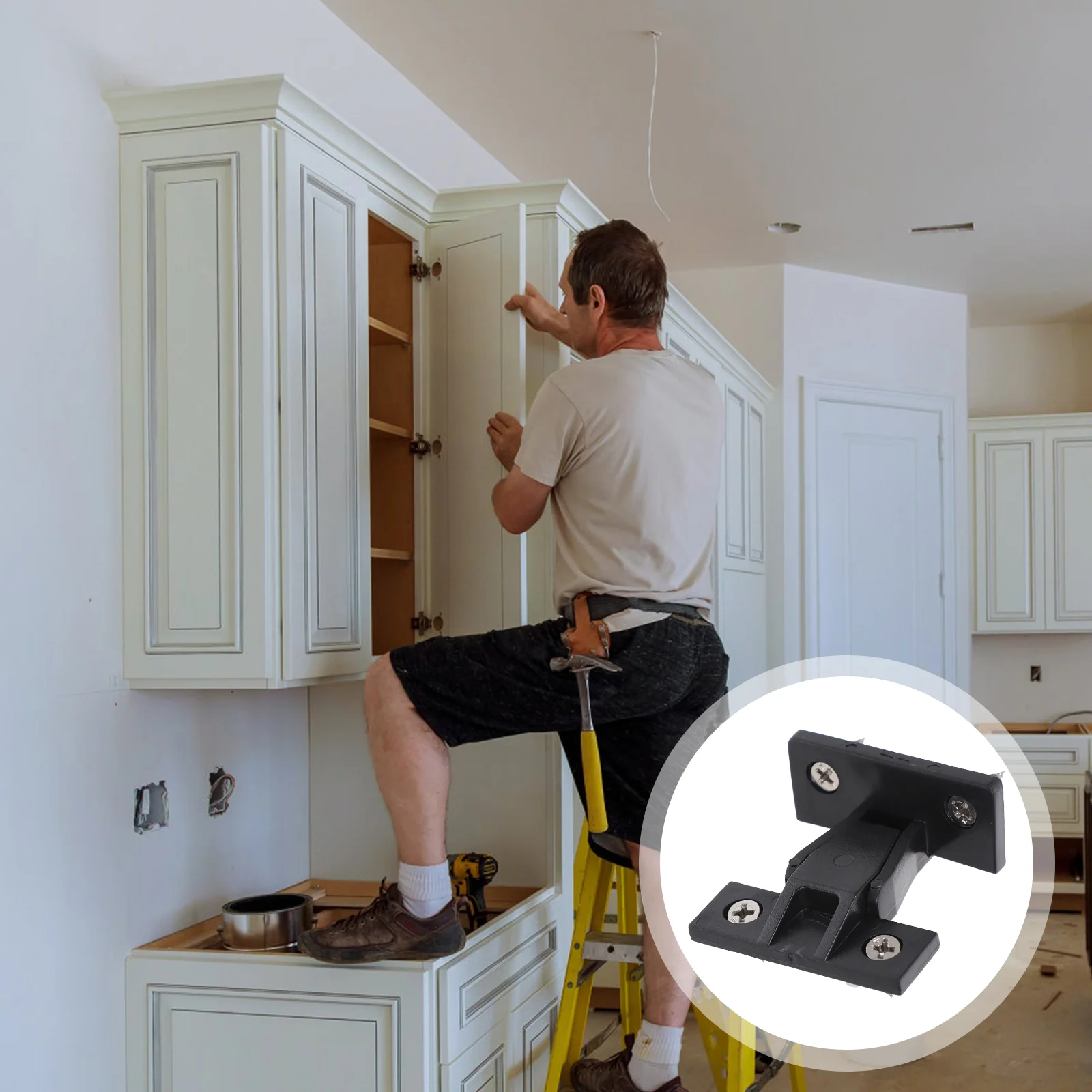 

10 Pcs Quick Loading Furniture Connector Wardrobe Accessories Cabinet Catch Nylon Restrictor Clips