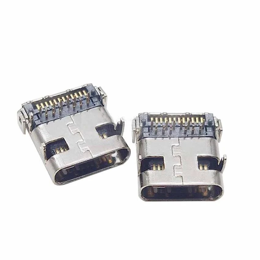 

10Piece TYPE-C Connector 24P Female Seat USB 3.1 Charging Bank Plug Seat 24Pin Front Plug Rear Mount