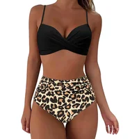 Sexy Two-Piece Bikini High-Waist Triangle Pants Cross-Border Hot Sale Of The Season New Arrival Swimwear Trendy Underwear for Wo