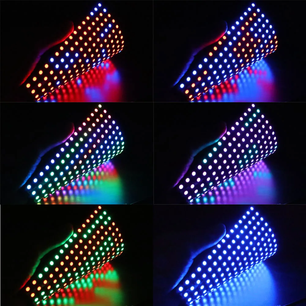 รูปสินค้า แผง LED RGB Matrix ควบคุมด้วย IC WS2812B ความละเอียดสูง