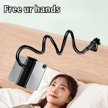 Supporto per telefono cellulare Comodino pigro Supporto per tablet per iPad Letto pigro flessibile portatile Staffa da tavolo Smartphone Base per supporto da letto da scrivania 1