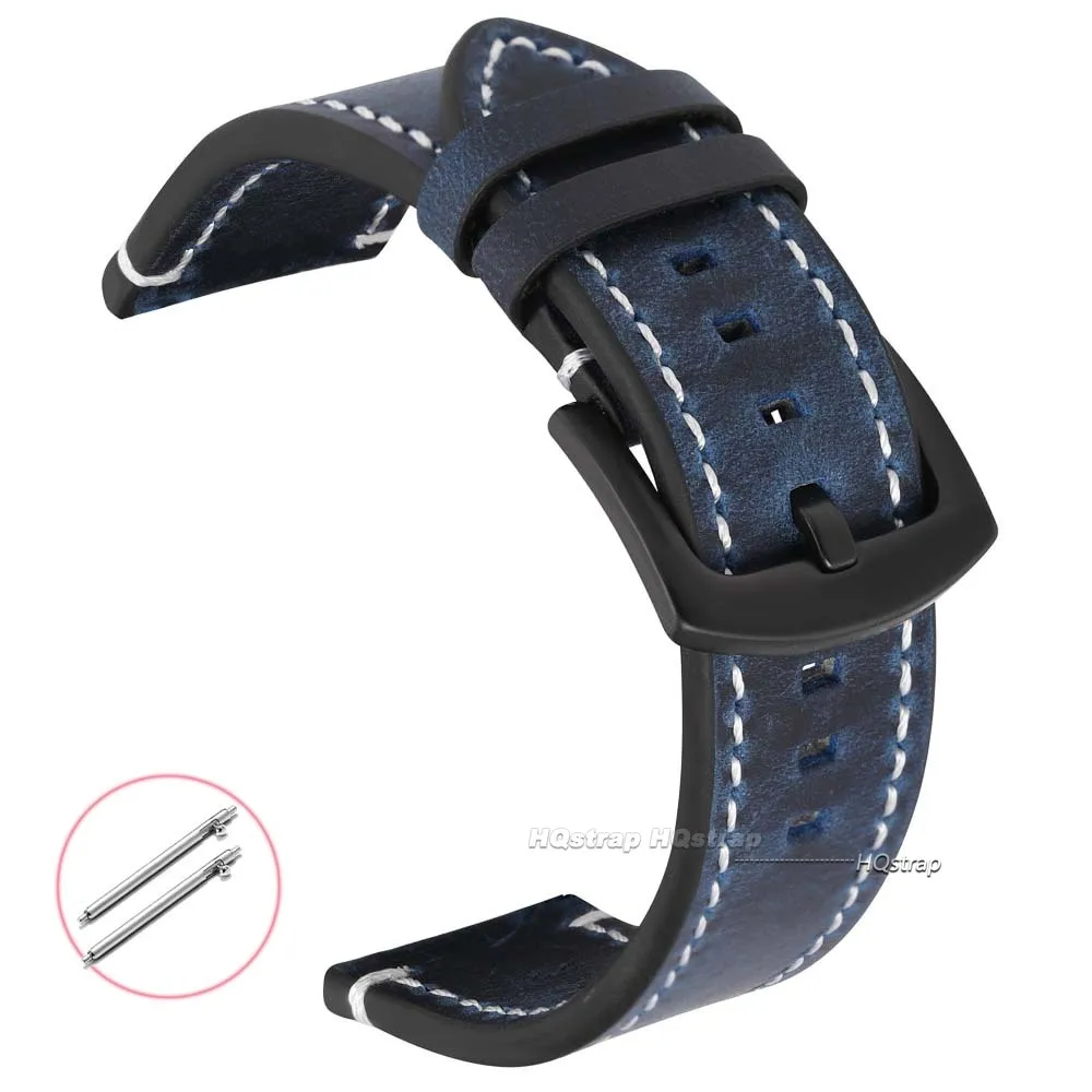 Vintage-Style Leather Quick Release Watch Strap | Premium Replacement Band