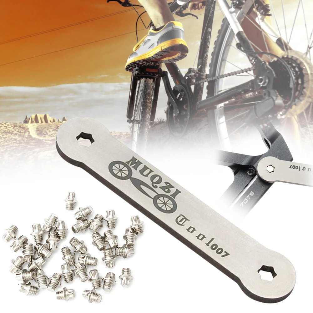 50pcsRoadBikePedalReplacementScrewsM4PinsBoltsMTBFoldingBike