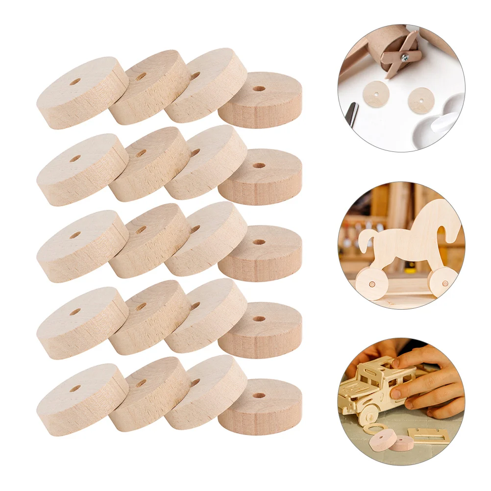 

Wood Craft Wheels Small Wood Wheels Miniature Wooden Wheels Tools Wheel DIY Art Crafts Accessories