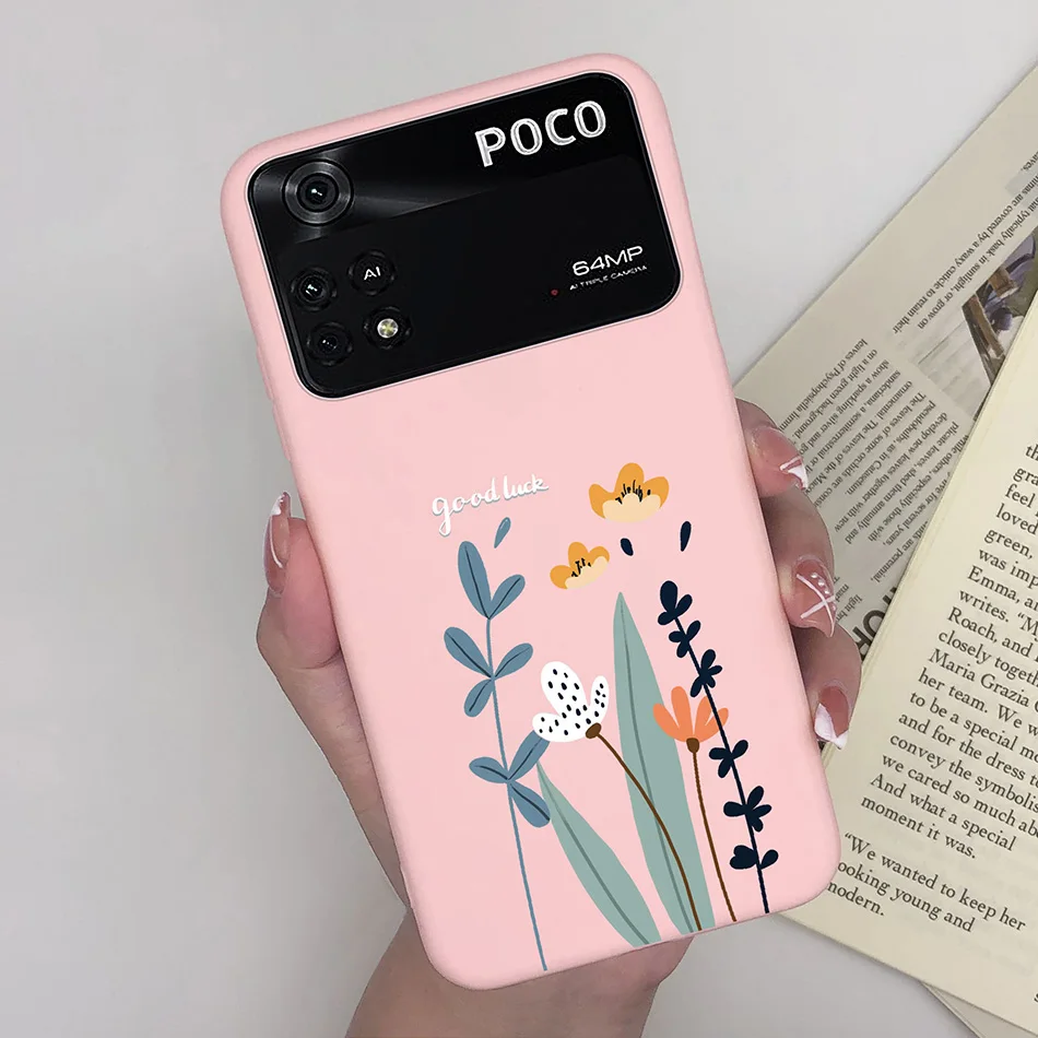 Charming Heart & Butterfly Floral Soft Silicone Matte Protective Phone Case