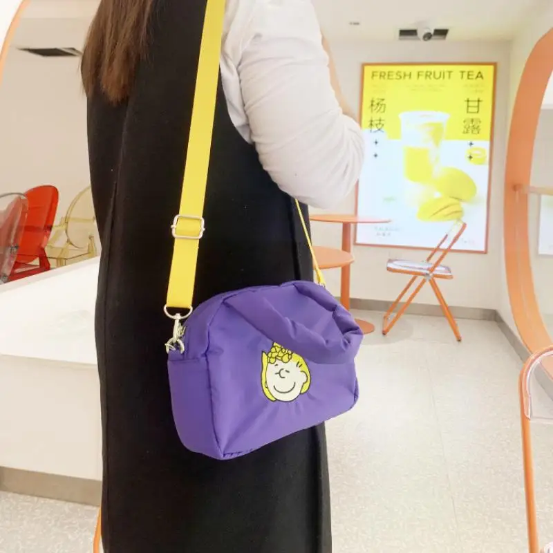 

2024 Miniso Snoopy сумка Kawaii мультфильм Повседневная маленькая квадратная сумка корейские девушки сумка через плечо мультяшная сумка на плечо подарок на день рождения