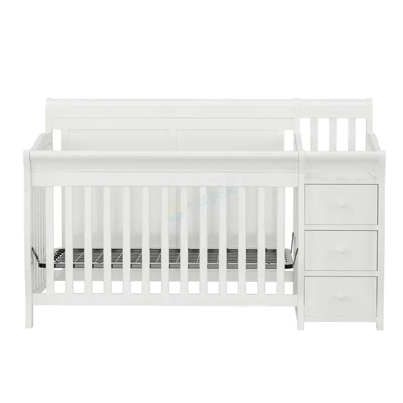 Multi-Functional Solid Wood Convertible Baby Crib 4